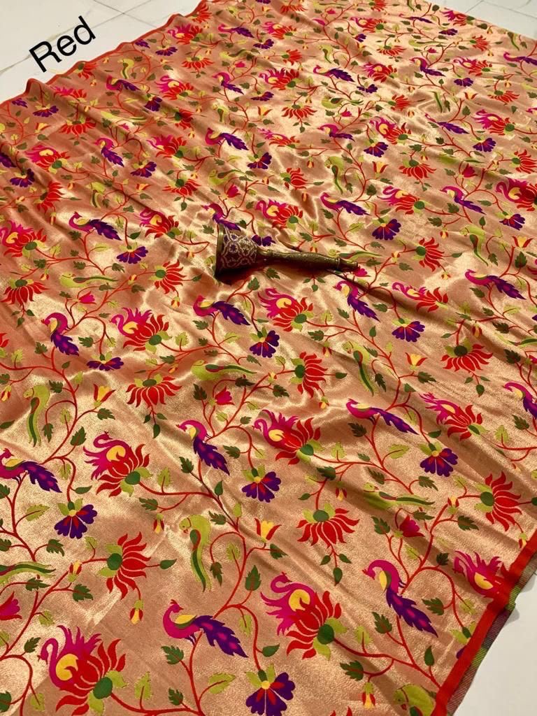 Paithani Fabric - Premium Quality, Sold Per Metre