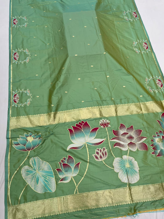 Rajkamal Premium Allover Butties Paithani Saree with Designer Blouse