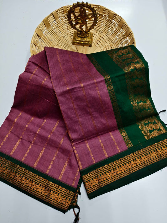 Vaira Oosi Cotton Paithani Saree - Kalyani Cotton, Zari Weaving