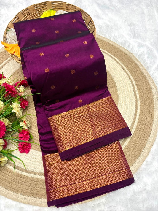 Astha Kalanjali Paithani Saree – Premium Tana Silk, All-Over Kalanjali Butta