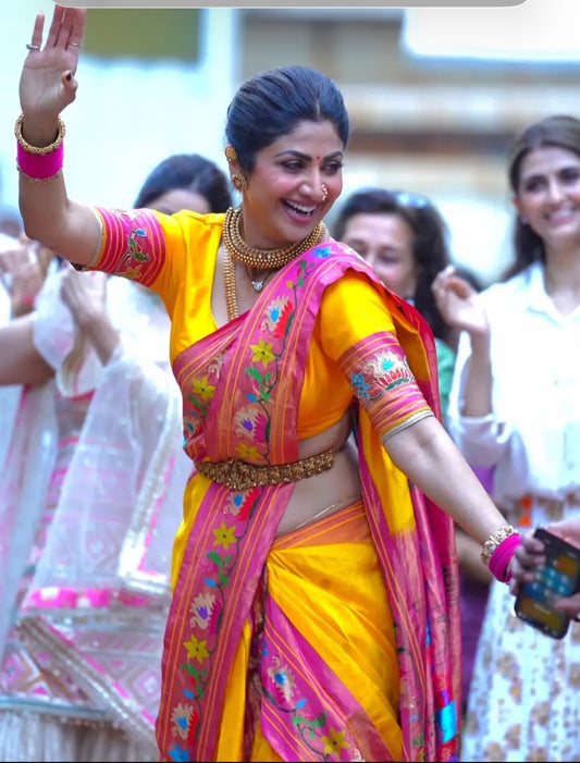 SP001- Viral Shilpa shetty Paithani